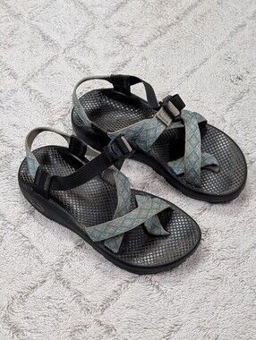 Chaco Sandals Womens 7 Gray Turquoise Z Cloud Waterproof Hiking Trail Durable